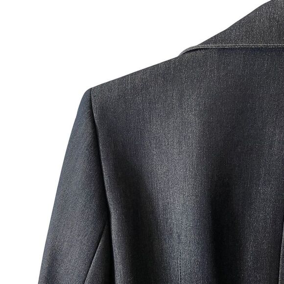 Kasper Denim Type Open Front Blazer Size 8 - Picture 8 of 10